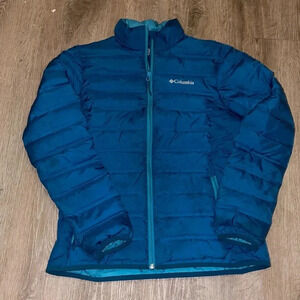 Columbia down 650 women’s blue jacket